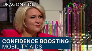 43K views · 194 reactions | Neo Walk founder Lyndsay Watterson is next into The Den to pitch her range of colourful mobility aids. She's seeking an £80,000 investment for 15% of her company. Lyndsay is hoping her products will encourage people to feel more confident. | Dragons' Den Global | Facebook