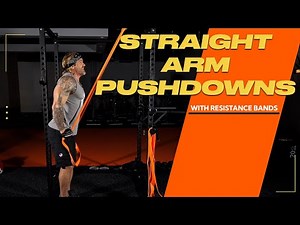 Resistance Bands Back Exercise: Straight Arm Pushdowns (for the lats)