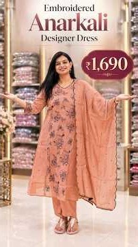 Embroidered Anarkali Designer Dress ✨ Only ₹1,690/- | She Needs Saree World
