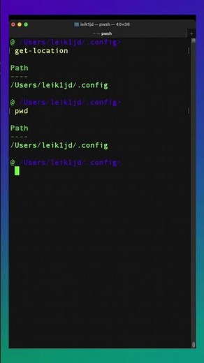 Find your location in PowerShell: Get-Location