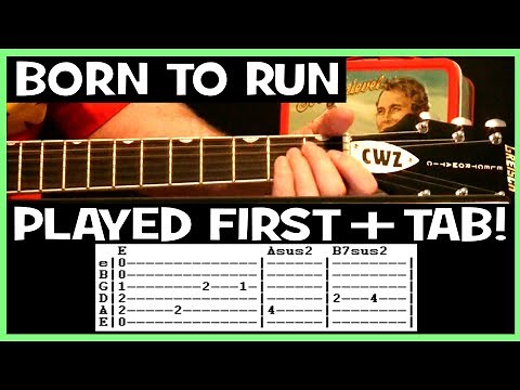 Bruce Springsteen Born To Run Guitar Chords Lesson & Tab Tutorial