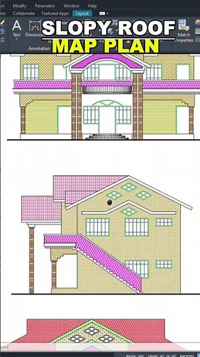 This AutoCAD Roof Trick Saves Hours of Work #civilengineering #cad #shorts
