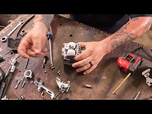 Set the float height on motorcycle carburetors.
