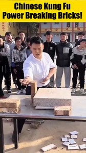 118K views · 2.1K reactions | Chinese kung fu power-breaking bricks! ⚡ Don’t try this at home if you haven’t trained—safety first! 隣屢 #Chinese #KungFu #BrickBreaking #MartialArts #China #Cool | iChongqing | Facebook