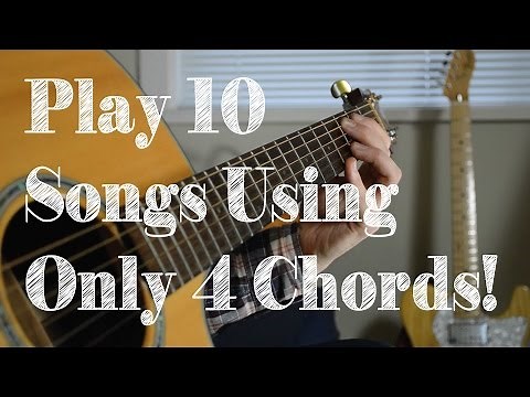 Learn 10 Popular Songs on Guitar Using 4 Easy Chord Shapes! G Em C D