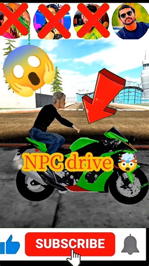 npc drive bike in indian bike driving 3d 🤯💥||gta v gameplay 😮🤯||#gaming #viral #shorts #trending