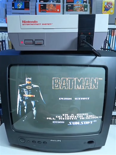 NES Setup & Batman 1989 Gameplay #nintendo #batman #nes #batman1989 #setup