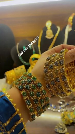 Beautiful high quality Oxidize bangles available details or order on what’s app number 03099446089 #bridaljewelry #indianjewelry #asianjewelry #indian #shaadi #fashion #goldandpearls #modernjewelry #indianfashionijewelry #traditionaljewelry #earrings #jhumkas #necklace #choker #mala #bracelet #mirrorkundan #meenakari #karachi #fershikundan #fershijewelry #fershimala #jewelleryphotography #igjewelry | Signature Jewellery by Ayesha