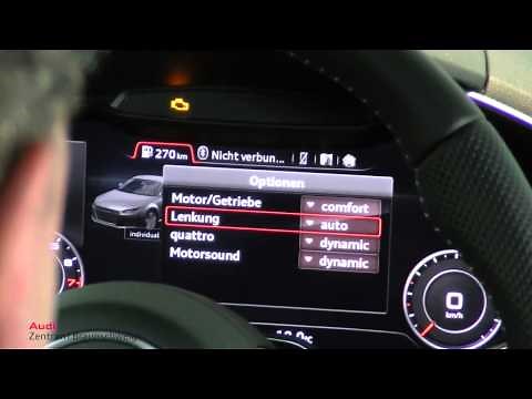 Virtual Cockpit im Audi TT - Fahrzeugeinstellungen