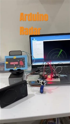 Arduino Ultrasonic Mapping System | 180° Scan#electronic #arduino #radar #shorts