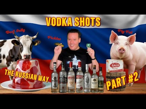 Vodka Shots the Russian Way Cont. Crazy Russian Chasers Part 2