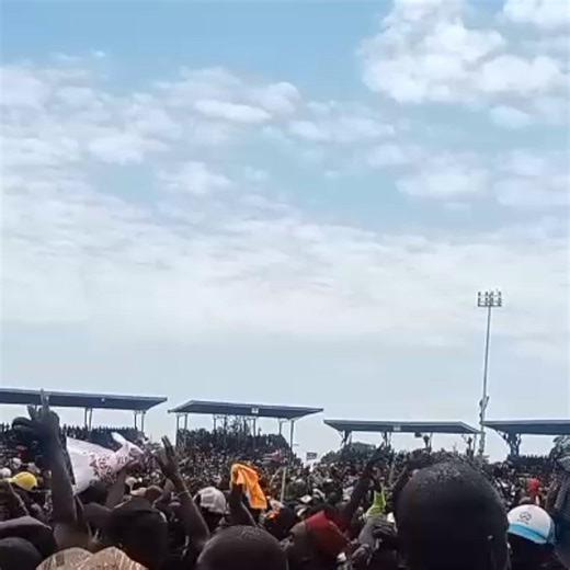 Crowd erupts at Jomo Kenyatta International Stadium as Raila Odinga’s 2017 campaign song “Raila Tibim” plays. Video by Clinton Ambujo | Standard Digital