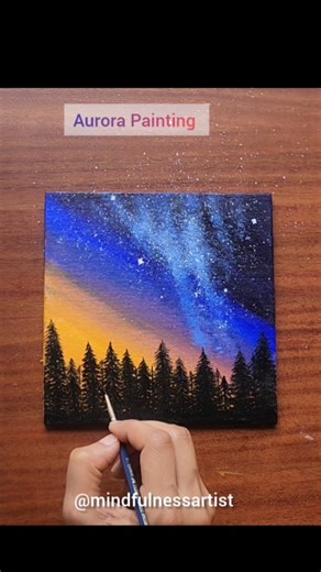 Aurora Painting #shorts