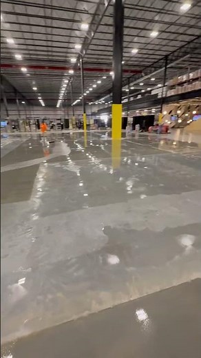 Warehouse Floors TRANSFORMED! Scrub & Seal Built for Forklifts 🔥 #PolishedConcrete