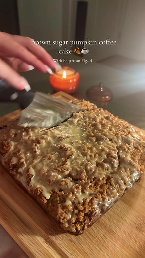 My family said these were one of the best things I’ve ever made! ☕️🍂 Huge thank you to @Fig App for making it so easy to bake safely for my family. With Fig , I can quickly scan ingredients and find out what’s safe for us—no second-guessing or stressing over labels. Baking for loved ones with allergies and intolerances has never been this simple Brown sugar pumpkin coffee cake recipe: 1. Preheat your oven to 375 degrees 2. In a small saucepan add 1 stick of butter. Turn heat up to medium high a
