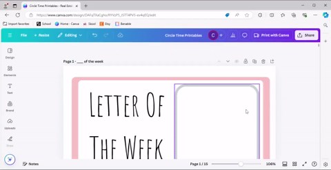 Circle Time Printables: Shapes, Colors, Numbers & Letters (PDF Download) - Etsy