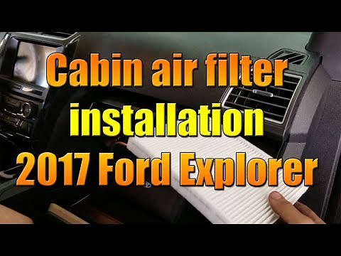 How to install a cabin air filter in a 2017 Ford Explorer