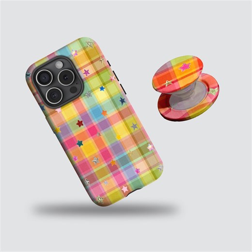 Retro Rainbow Striped Phone Case, Colorful Cover, With iPhone 17/16/15/14/13/12 Plus/pro Max, Samsung S25/S24/S23/S22 Plus/ultra. - Etsy