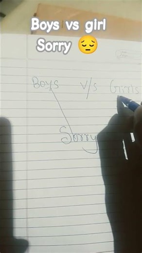#boys vs girl' sorry 😐😐😔😐😐😐