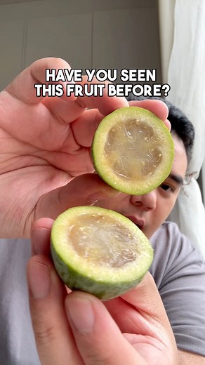 Have ever seen this fruit before? Qhat do you call them? #newzealand #feijoafruit #fruit #quirina #nz #kiwi #buah | adrianwidjy