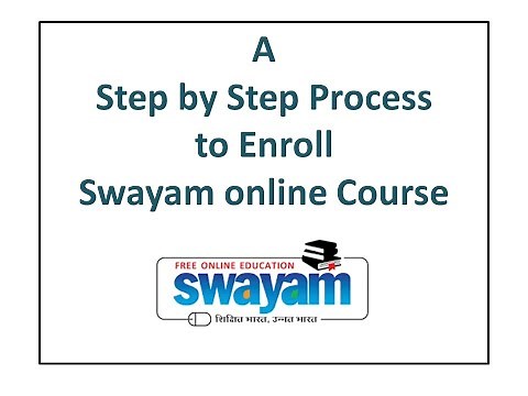 How to enroll Swayam online course.