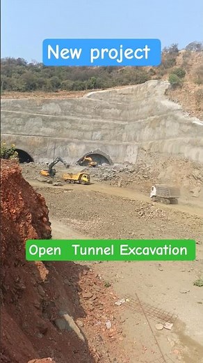 NATM TUNNEL Open Excavation #tunnel