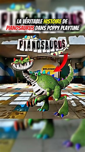 LA VÉRITABLE HISTOIRE DE PIANOSAURUS DANS POPPY PLAYTIME #shorts