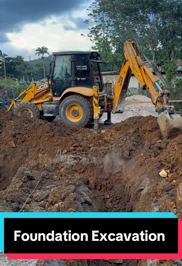Excavating Foundation Trenches with Backhoe in Jamaica