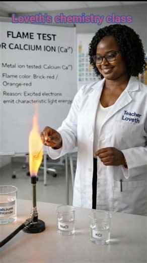 flame test for calcium ion#goviral #shorts#chemistry #steam