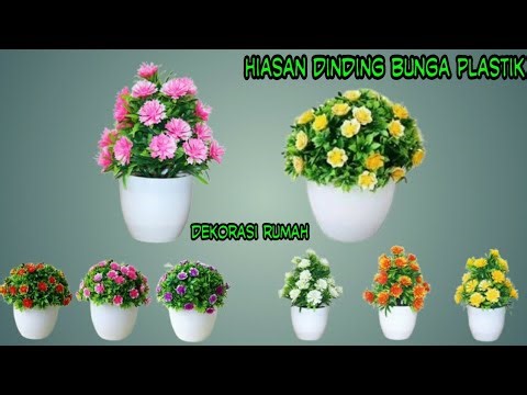 Hiasan Dinding Bunga Plastik ‼ Untuk Dekorasi Rumah
