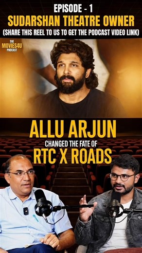 Movies4u Official on Instagram: "Allu Arjun Changed the Fate of RTC X Roads😨 | Sudarshan Theatre Owner Speaks | The Movies4u Podcast This is Episode 1 of The Movies4u Podcast, where Movies4u founder Rakesh sits down with Bal Govind Raj Garu, the owner of Sudarshan Theatre, for a detailed and honest conversation about the reality of single screen theatres. He explains how the fate of RTC X Roads changed after the release of Pushpa 2 The Rule and the Sandhya Theatre stampede incident involving Al