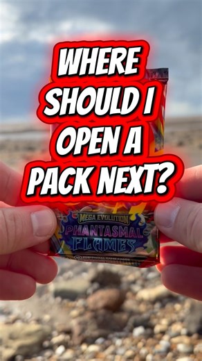 Where Should I Open A Pack Next? Episode 8 - Down by the Sea🌊 #pokemoncards #pokemon #packopening