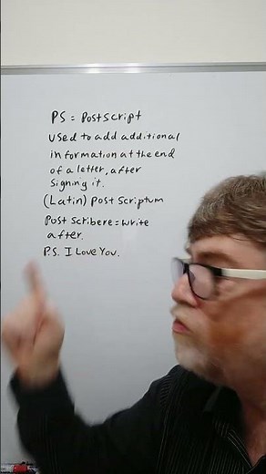 Do You Know What the Abbreviation PS at the End of a Letter Stands for? English Tutor Nick P