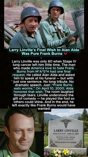 Larry Linville’s Final Wish to Alan Alda Was Pure Frank Burns 💔