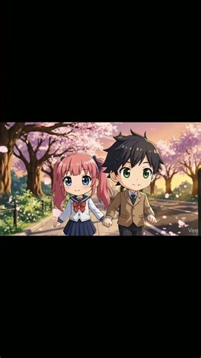 Sakura High School Love Story 🌸 | Chibi Anime Couple