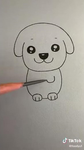come disegnare un cane semplice