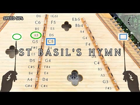 St Basil's Hymn - Animated Hammered Dulcimer (Tympanim #8)