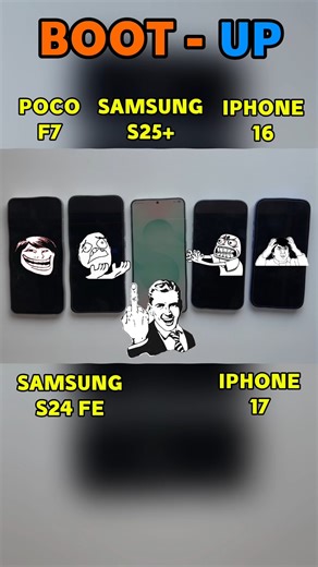 iPhone 17 vs iPhone 16 vs Galaxy S25+ 😱 | Ultimate BOOT-UP SPEED TEST