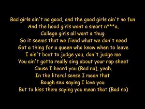Wale Ft. Tiara Thomas - Bad (Lyrics)