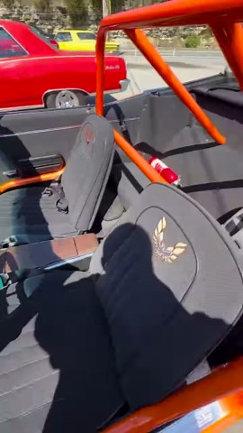 1968 Pontiac Firebird ConvertibleChevrolet Big Block 454 engine, automatic transmission, power steering, power disc brakes, air conditioning, performance upgrades, Edelbrock 2-4 barrel intake and carburetors, chrome and aluminum accessories, serpentine belt conversion, headers, dual exhaust, upgraded ignition, aluminum radiator, backhalved and tubbed, narrowed 9" rear, roll bar, bucket seats, tilt steering column, console with floor shifter and gauges, billet steering wheel, dual bulge hood with