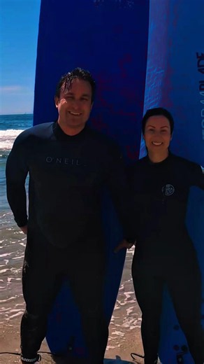 We weren't ready for this wave... 🌊😱#surfing #Wipeout #california #BeachVibes #LosAngeles #LA