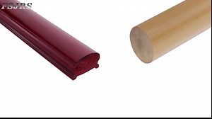 Indoor Easy Bending Flexible Pvc Wall Handrail Pvc Handrail Imitative Wood Pvc Plastics Stair Handrail