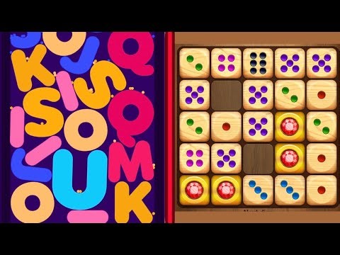 I Like ABC Words Puzzle 🧩🔤 VS Woody Dice Merge 🎲 Puzzle Gameplay Mobile