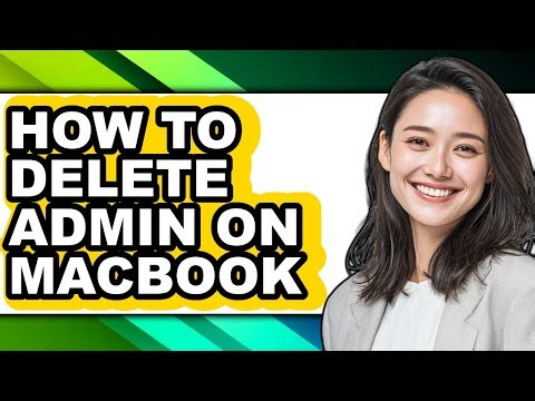 How to Delete Admin on Macbook (only Way)