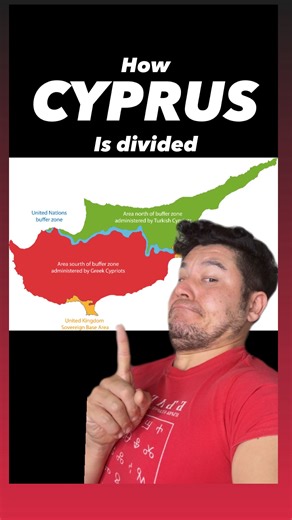 How Cyprus is divided #Travel #Education #FYP #YouTube | Geography Now