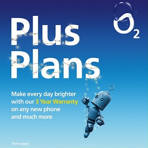 Time to upgrade? Our Plus Plans are perfect to make every day brighter ☀ Get a 3 year warranty included on any new phone bought in store, including the latest iPhone range, only on our Plus Plans | O2