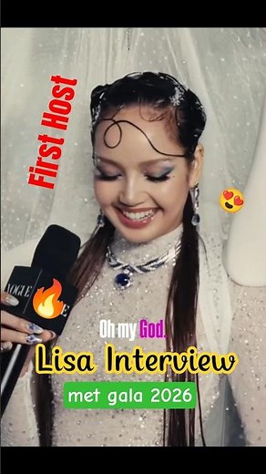 Blackpink's Lisa Interview at the met gala 2026 #lisa #lalisa #blackpink #metgala #metgala2026