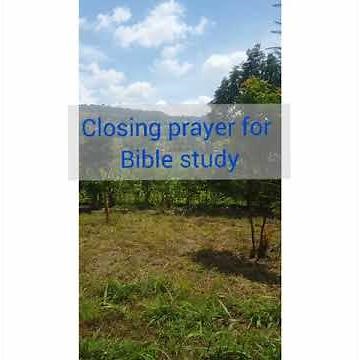 Closing prayer for bible study
