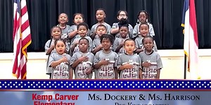 The Daily Pledge for Friday, February 20th comes from Ms. Dockery and Ms. Harrison’s class at Kemp Carver Elementary.