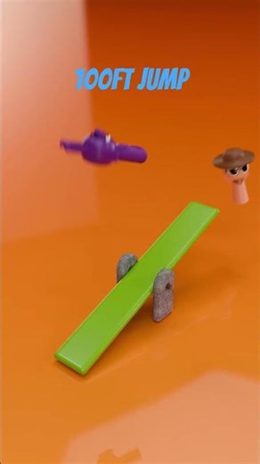 Sprunki Seesaw Jump Blender physics #blendergameengine